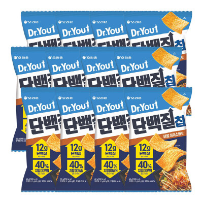 Orion Dr. You Protein Chips, Seafood Yakisoba Flavor, 60g × 12 packs