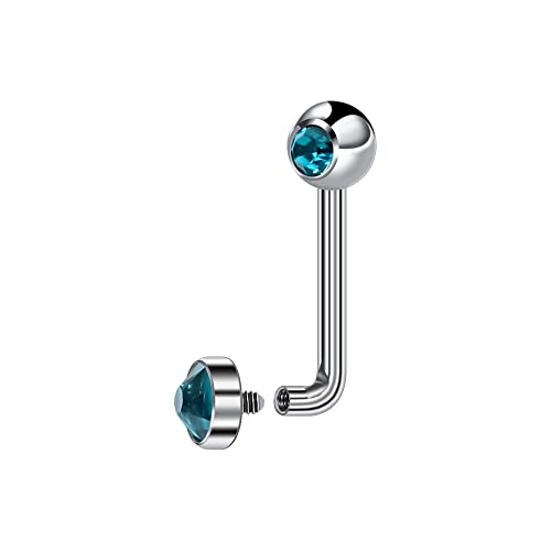 BLISI 14G Solid Titanium Christina Piercing Barbell VCH Ring Bar Genital Jewelry Vertical Hood