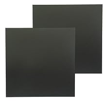 10 Pack 12x12 Inch Plastic Sheets (0.02" Thick), Durable Thermoplastic Panel for Laser Cutting, DIY Crafts, Cosplay Armor & Prototyping, Textured on Both Sides, Black