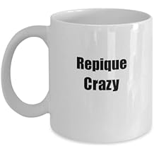 EzGift Funny Repique Crazy Mug Musician Gift Instrument Player Present Coffee Tea Cup 11 oz