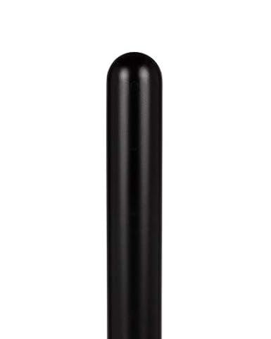 Innoplast BollardGard 4" x 52" 1-Pack Round Top Bollard Cover (Black No Tape)