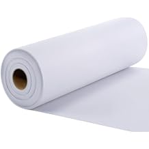 New Upgraded Heavy Weight White Iron-On Non-Woven Fusible Interfacing Heavy Weight Non-Woven Interfacing Iron On Polyester Single-Sided Interfacing for Crafts Supplies, 11.8 Inch x 30.6 Yard