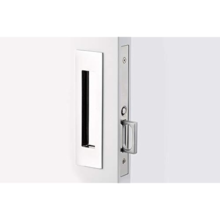 Emtek Pocket Door Mortise - Narrow Modern Rectangular Passage Function Oil Rubbed Bronze