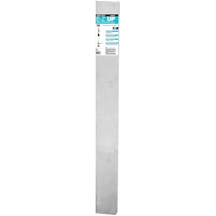 Trimaco 54732 Heavy Duty E-Z Up 12ft. Dust Containment Pole, 2 Pack, SilverBlack, 24 Foot