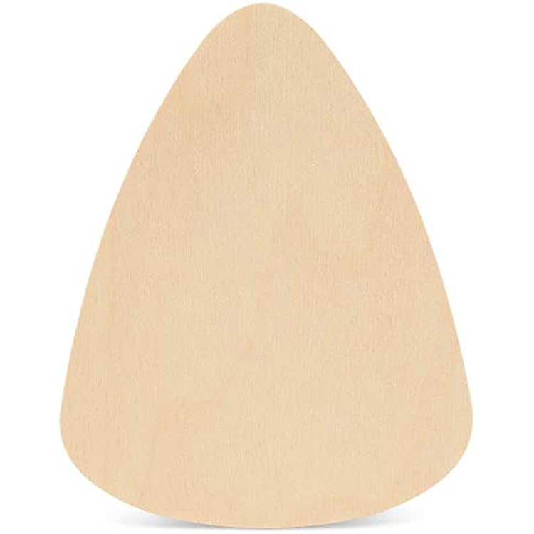 Wood Candy Corn Cutouts 6 x 4-34 Inch, Pack of 12 Unfinished Wooden Cutouts to Paint and Display, and DIY Halloween Decor, by Woodpeckers