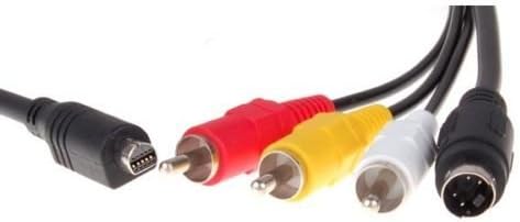 AV A/V Audio Video TV-Out Cable Cord Lead for Sony DCR-IP Series DCR-IP7, DCR-IP7BT, DCR-IP7E