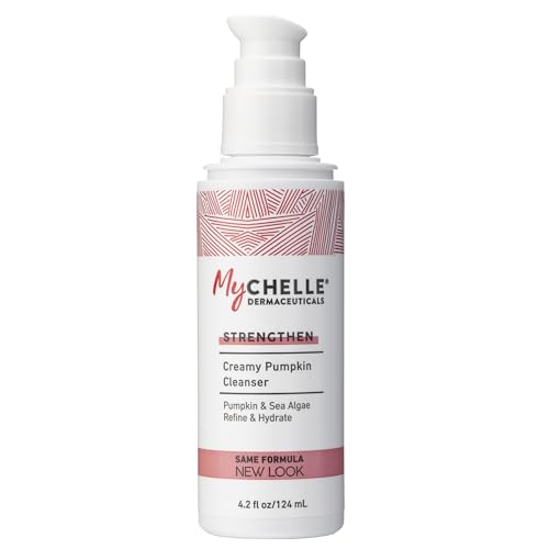 MyCHELLE Dermaceuticals Pumpkin Cleanser 4.2 Fl Oz - Daily Facial Cleanser & Skin Cleanser with Pumpkin Seed Oil, Cloudberry Extract & Antioxidants - Moisturizes, Nourishes & Helps Strengthen Skin