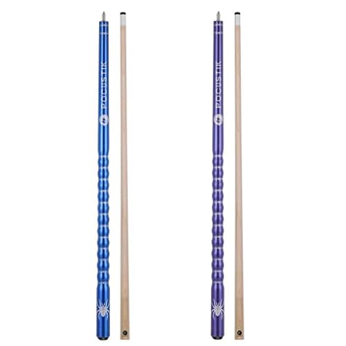 58 2-Piece Cue Sticks Set of 2 Billiards Cues 13mm Tips Cues Canadian Maple Pool Sticks 19oz 21oz House Bar Use for Men or Women