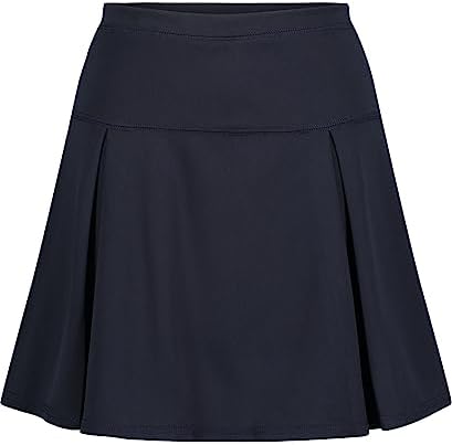 Izod Girls School Uniform Pull-on Scooter Skirt with Undershorts, Knit Waistband & Functional Pockets, Wrinkle Resistant