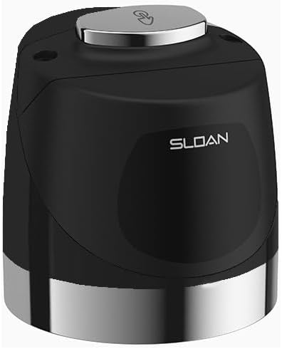 Sloan Exposed Sensor Retrofit Flushometer, Battery Powered, Infrared Sensor | Courtesy flush override button, Infrared activation, PERMEX rubber diaphragm, Bak-Chek angle stop, Top spud connection