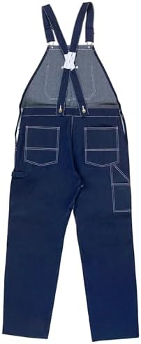 Round House USA Low Back Blue Denim Bib Overalls
