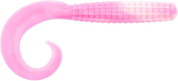 BAITFUEL Saltwater GO2 Grub | Premium Soft-Plastic Grub for Saltwater Species | Action-Packed Tail + Scent Technology | Pink Shine, 6-Inch