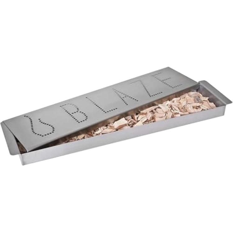 Blaze Stainless Steel Smoker Box for Gas Grills - Heavy Duty 304 Steel, Adds Wood Chip Smoke Flavor, Fits Under Cooking Grates - Durable BBQ Grill Accessory