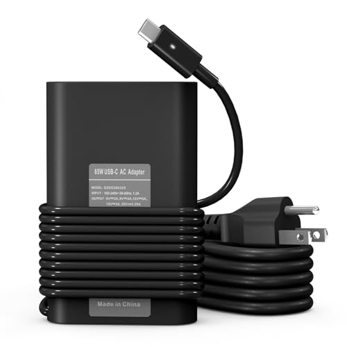Replacement for 65W Dell Laptop Charger USB C Compatible with Dell 5420 5520 7420 5430 7430 7330 7340 5320 7320 5290 2in1,XPS 13 9360 9320 7390 2in1 9350 9380 9370 9310 9300