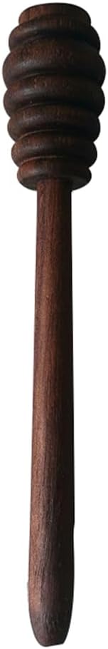 DECHOUS Honey Dipper, 5.5 Inch Honey Dipper Stick, Wooden Honey Mixing Stirrer Black Walnut Wood Honey Dipper Honey Comb Stick Honey Spoon for Honey Jar Dispense Drizzle Wedding Party