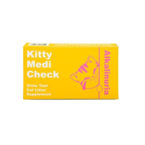 Kitty-Medi-Check Cat Urine Health Test Kit, Easy Monitoring at Home,100% Eco-Friendly - Alkalinuria 210g7.4oz 100% Biodegradable.