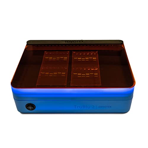 Edvotek TruBlu 2 Dual BlueWhite Transilluminator 27 x 15 cm, Case of 1