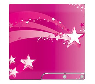 Pink Star Skin for Sony Playstation 3 Slim Console