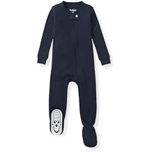 Burt's Bees Baby Boys Sleeper PJs, 100% Organic Cotton, One-piece Footie, Zip Up Jumpsuit, Snug Fit Pajamas