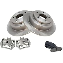 Rear Ceramic Brake Pad Rotor & Caliper Kit PRT1474 10-8455S 96121 331-13615