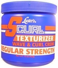 LUSTER'S S-CURL Texturizer Wave & Curl Crème Regular 15oz/425g