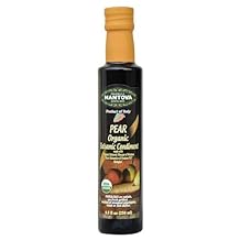 Mantova Organic Balsamic Vinegar, Pear, 8.5 Ounce