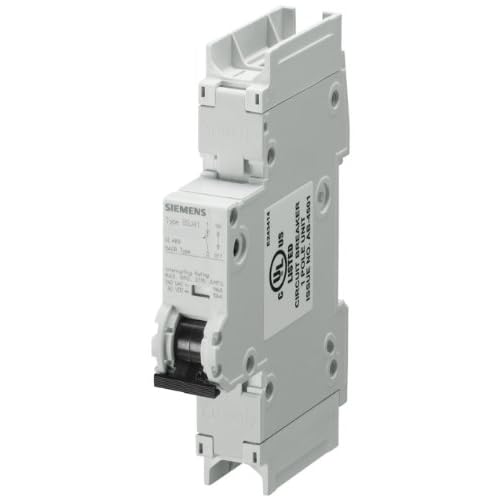Siemens 5SJ41117HG41 Miniature Circuit Breaker, UL 489 Rated, 1 Pole Breaker, 5 Ampere Maximum, Tripping Characteristic C, DIN Rail Mounted, Type HSJ, 240 VAC, 60 VDC