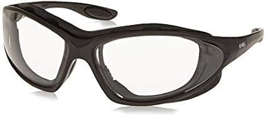 Uvex Seismic Polycarbonate Standard Safety Glasses Clear Lens - Black Frame - Full Frame - 603390-125225 [PRICE is per EACH]