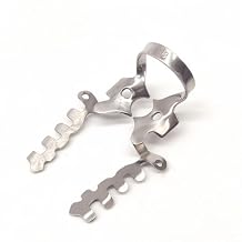 1 piece Dental Multi-Funtional Rubber Dam Clamp Dental Special Clips Dental Restoration Rubber Dam Barrier Clips Stainless Steel (1 piece NO.8-M)