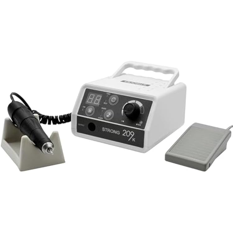 STRONG209K 65W Micromotor Polisher with 45K RPM 102102L Micro Motor Handle,Micromotor for Jewelry,Ceramics,Silicone,Glasswork,Woodcarving. 209K, 102L