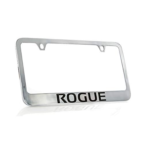 Nissan Rogue Metal License Plate Frame Holder Chrome PlatedWide
