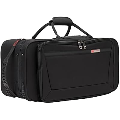 Protec Trumpet Rectangular PRO PAC Case with Mute Storage Compartment, Model PB301 Black