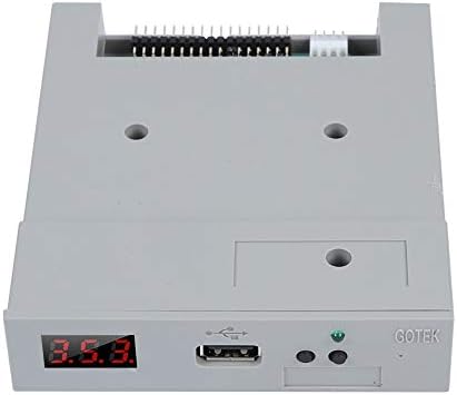 3.5in SSD Floppy Drive Emulator,SFR1M44 U100 1.44MB FAT32 USB SSD Floppy Drive Emulator&CD Screws,Plug and Play,Easy to Install,for Industrial Control Equipment