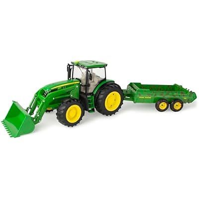 John Deere 116 Big Farm 6210R Tractor with Loader & Spreader Toy Set - LP85913