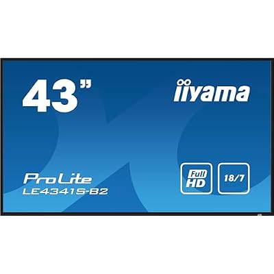 iiyama 43 1920x1080, IPS panel, 1% Haze, Landscape mode, W128844329 Haze, Landscape mode, Speakers 2x 10W, VGA, 3x HDMI, 350cdmy, Media Play USB Port, Control LAN