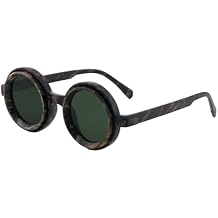 Onrtry Adjustable Tint Sunglasses,Steampunk Retro Round Polarized Glasses with ND Filter Lenses