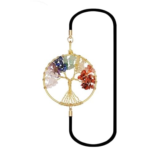 Cacukap Elastic Bookmark Handmade Crystal Tree Bookmark for Women, Unique Crystal Bookmark Gifts for Student Teacher Graduation Mothers Day Christmas Gift Student Teacher Graduation