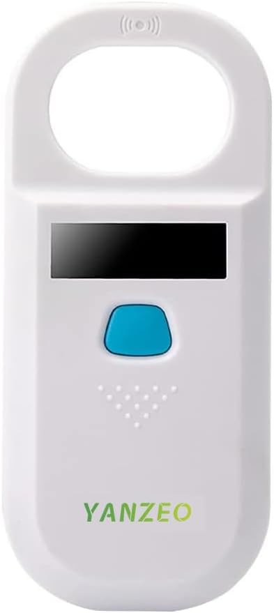 YANZEO Pet Microchip Scanner, RFID EMID Animal Handheld Reader,134.2 Pet ID Scanner Rechargeable Animal Chip Registration, Pet Tag FDX-BISO 1178411785 AR180