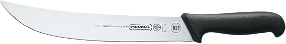 Mundial 5517-10 10 inch Cimeter Knife with Black Handle