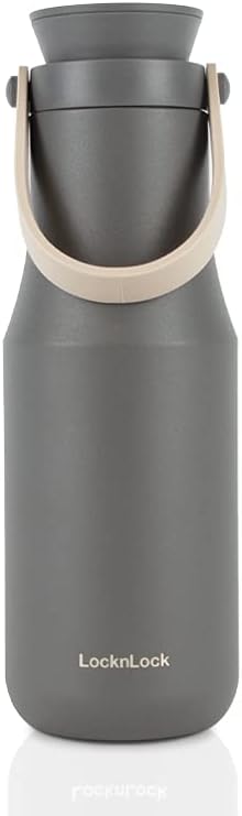 LocknLock Insulated Travel Mug, 16 oz, Gray LHC4202GRY