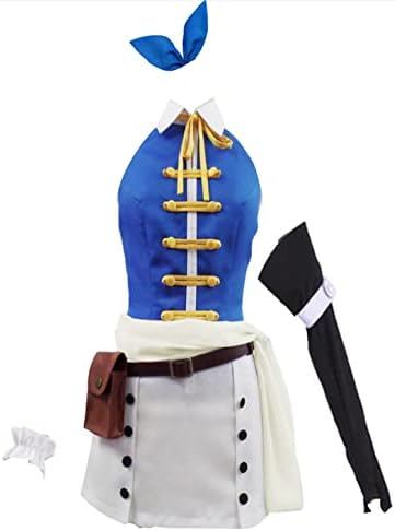 Anime Cosplay Costume Womens Suit Top Skirt Belt Bag Party Dress Uniform Halloween Outfit