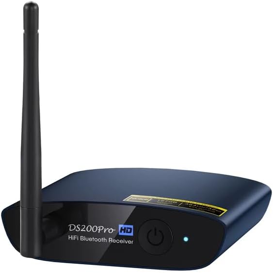 1Mii Bluetooth DAC HiFi LDAC Bluetooth Receiver Bluetooth Audio Receiver DA Converter 5.3 RCA/AUX 3.5mm / Light Output LDAC/APTX HD/APTX LL/AAC Compatible Speaker/Soundbar/Car Connect HIFI Music on Cell Phone/Tablet/PC High Resolution Wireless Reception DS200Pro Blue