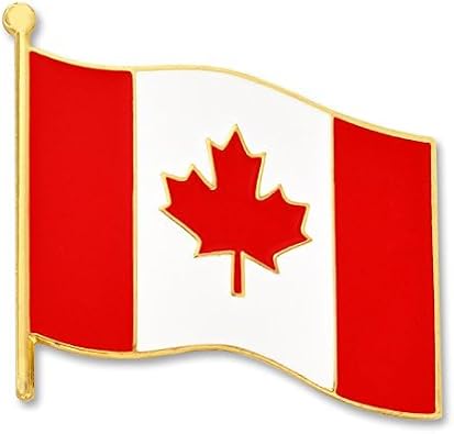 PinMart World Flag Enamel Lapel Pin - Country Flag Pins for Clothing