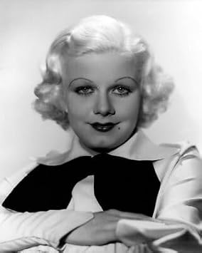 Jean Harlow smiling glamour portrait platinum blonde in white blouse 8x10 inch photoe