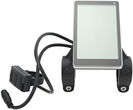 Electric Bicycle LCD Display Meter, 24V 36V 48V 60V Multifunctional Bike Computer with Waterproof Connector, Universal Ebike LCD Display Control Panel for Electric Scooter, Electric Bike