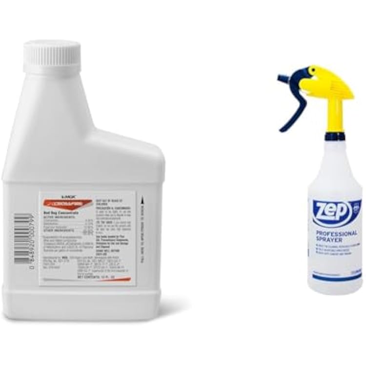 MGK 1852 Crossfire Concentrate 13oz & Zep 32oz Professional Sprayer Bottle Insecticide Bundle