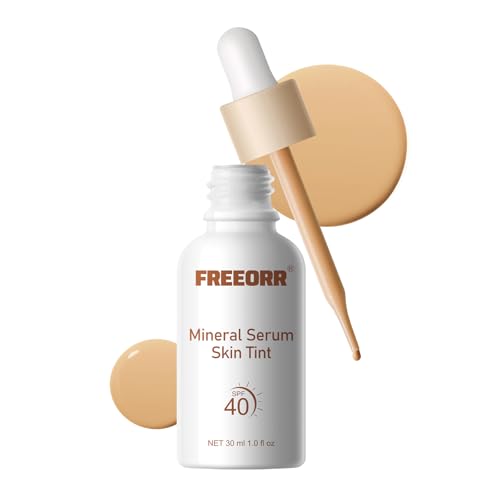 KYDA Serum Skin Tint with SPF 40, Tinted Serum Foundation Infused with Hyaluronic acid  Niacinamide, Hydrating, Smoothing and Refining Skin, Buildable Lightweight Dewy Cover, 1 Fl Oz, Natural Beige