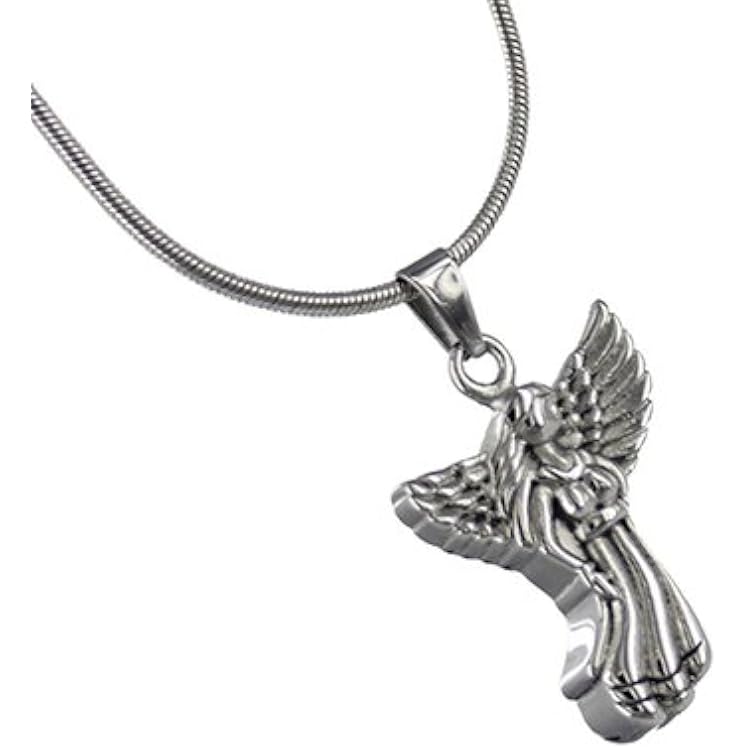 Angel Cremation Jewelry, Stainless Steel Jewelry, Cremation Jewelry for Ashes