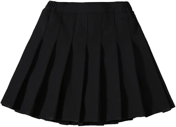 RUKOSU Toddler Baby Girls Pleated Skirt Elastic Waist School Uniform Mini Short Skirt