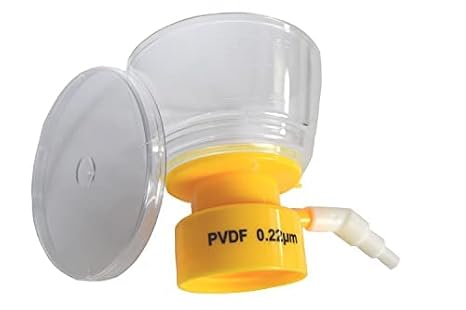 150ml Bottle Top Only Vacuum Filtration, 0.22m PVDF Membrane, Graduated, Sterile (12 Filter Tops/case)
